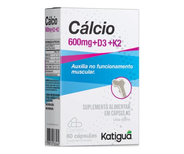 Cálcio D3 + Zinco Katiguá 60 Cápsulas | Biovitashop