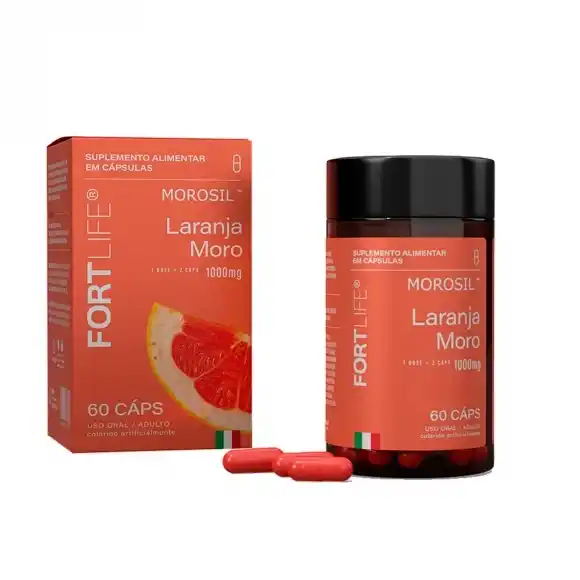 Morosil Laranja Moro 1000mg Fortlife - 60 Cápsulas | Biovitashop