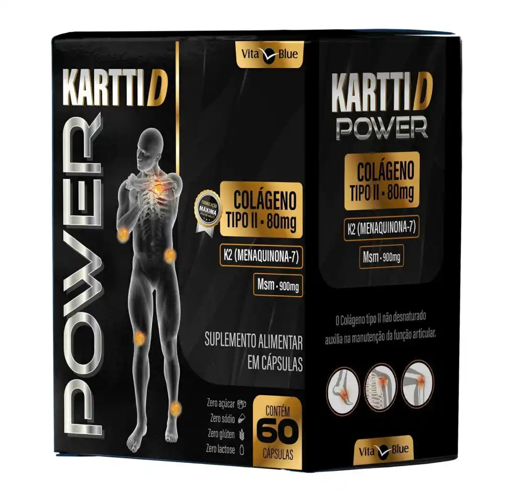 Kartti D Power Colágeno Tipo II Vita Blue 60 Cápsulas | BiovitaShop