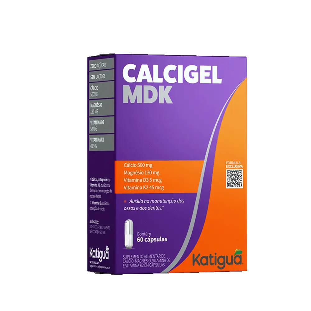 Calcigel MDK 750mg 60 Cápsulas | Biovitashop