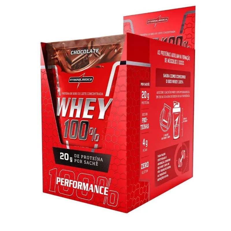 Whey 100% Pure Chocolate Display 10x30g Integralmedica | Biovitashop