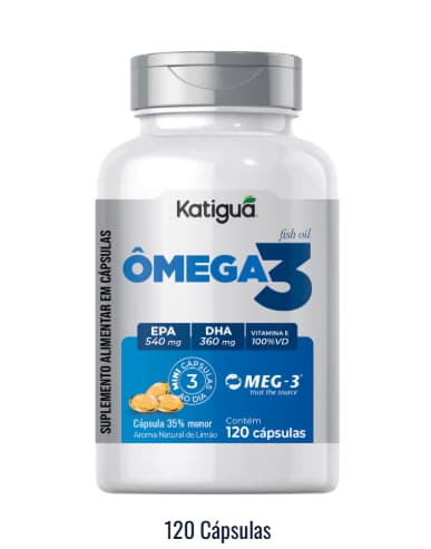 Ômega 3 Concentrado 540 EPA 360 DHA Katiguá 180 Caps | Biovitashop