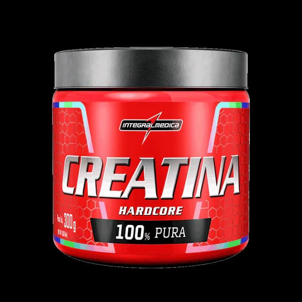 Creatina Hardcore Zero Açucar 300G Pote Integralmedica