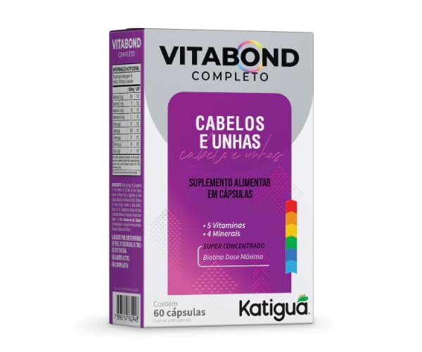 Vitabond Cabelos E Unhas 60 Cápsulas Katiguá