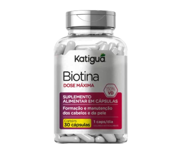 Biotina Dose Máxima 500mg 30 Cápsulas - Katiguá | Biovitashop
