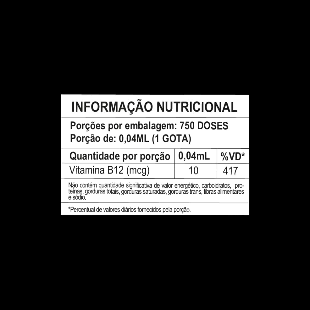 Vitamina B12 Gotas Sabor Morango Vita Blue 30ml | BiovitaShop