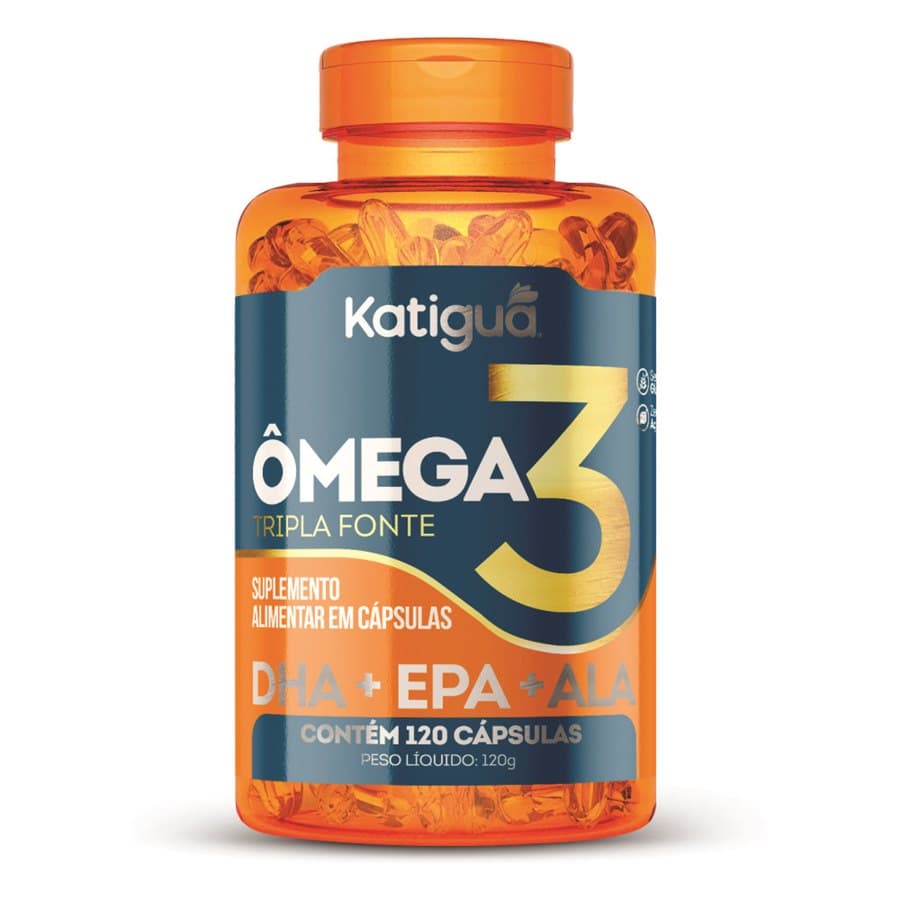 Ômega 3 Tripla Fonte 1000mg 120 Cápsulas - Katiguá | Biovitashop