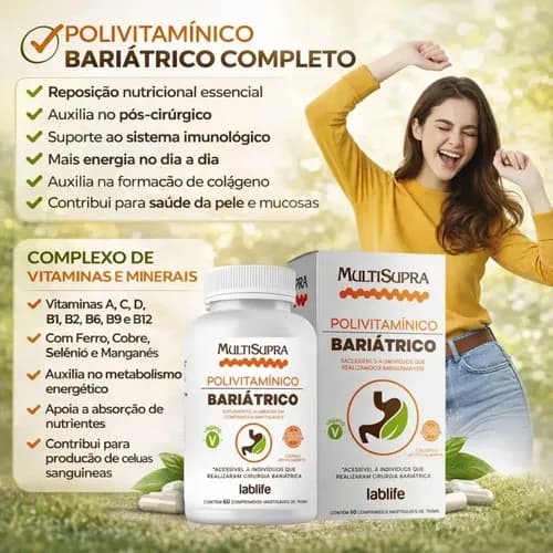 Multisupra Bariátrico 60 Comprimidos Labilfe | Biovitashop