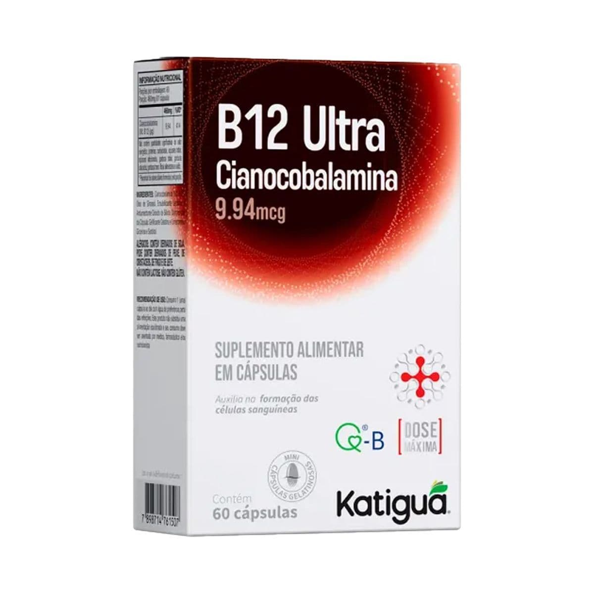 Vitamina B12 Ultra Katiguá 60 Cápsulas | Biovitashop