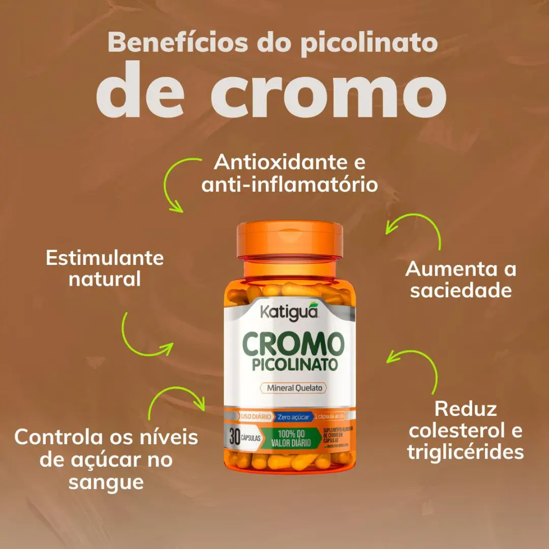 Picolinato de Cromo Katiguá – 60 Cápsulas