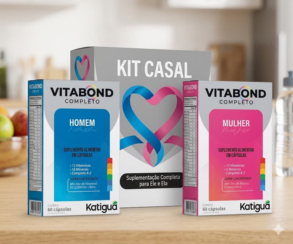 Kit Vitabond Homem + Vitabond Mulher Katiguá 120 Caps | Biovitashop