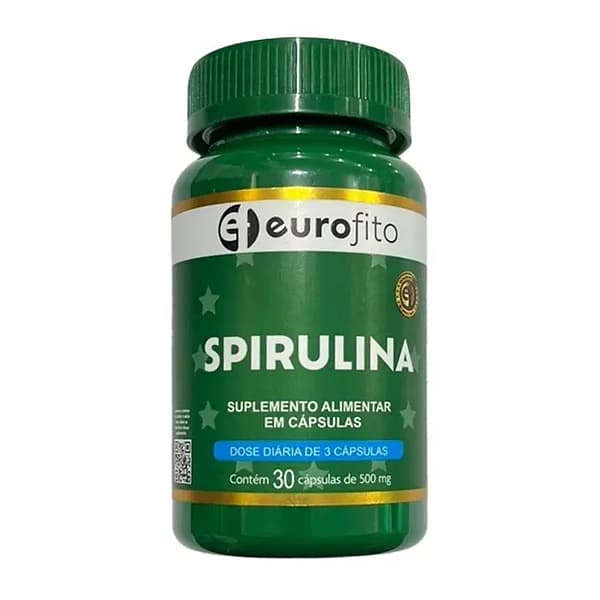 Spirulina Eurofito 500mg 30 Cápsulas | Biovitashop