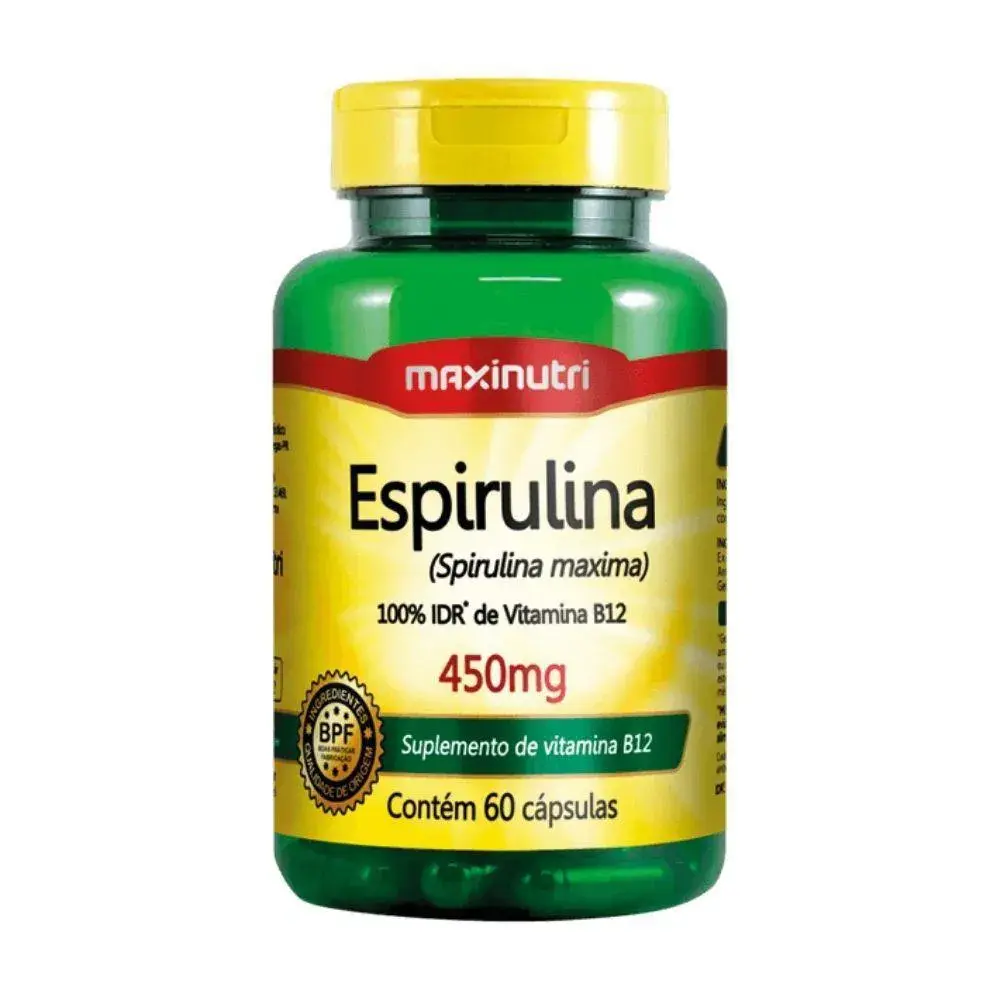 Espirulina Maxinutri 450mg – 60 Cápsulas