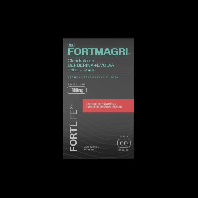 FortMagri Black Berberina + Evodia 1800mg 60 Cáps | Biovitashop