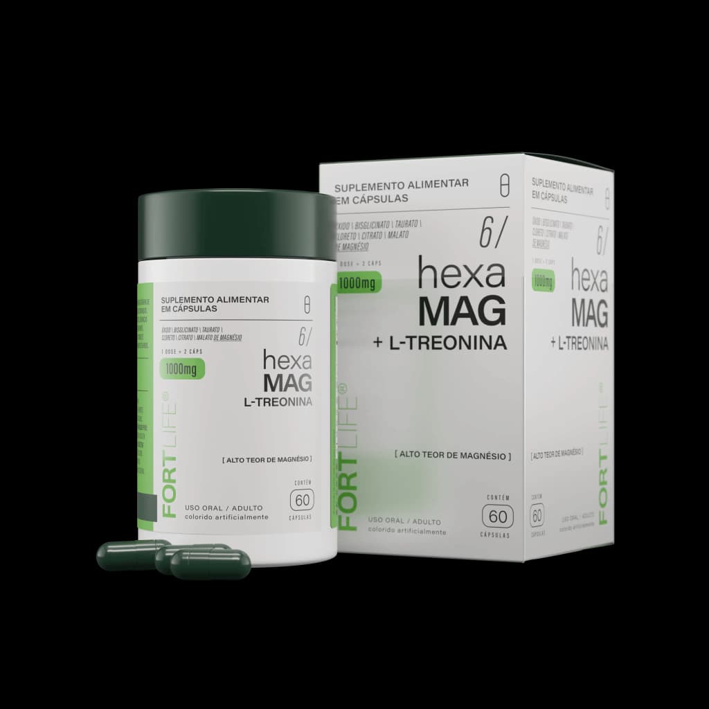Hexa Mag 6 1000mg 60 Cápsulas FortLife | Biovitashop