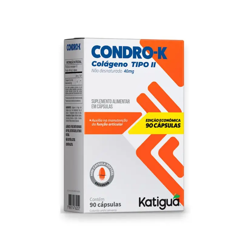Condro-K Colágeno Tipo 2 Katiguá 90 Cápsulas | Biovitashop