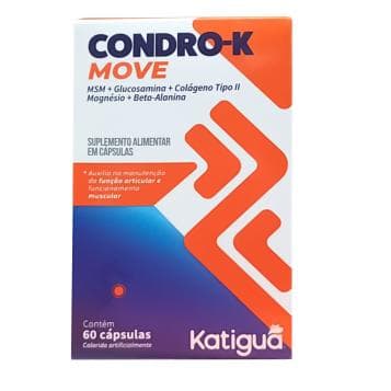 Condro-K Move Katiguá 60 Cáps | Glucosamina, MSM e Colágeno