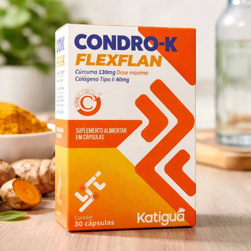 Condro-K Flexflan Colágeno Tipo 2 + Cúrcuma Katiguá 30 Caps | Biovitashop