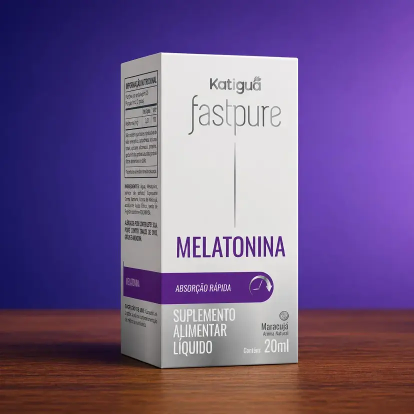 Fast Pure Melatonina + B6 Katiguá 20ml Gotas | Sono Rápido