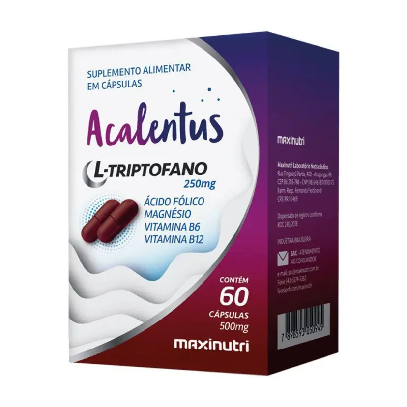 Acalentus L-Triptofano Maxinutri 60 Cápsulas | Biovitashop