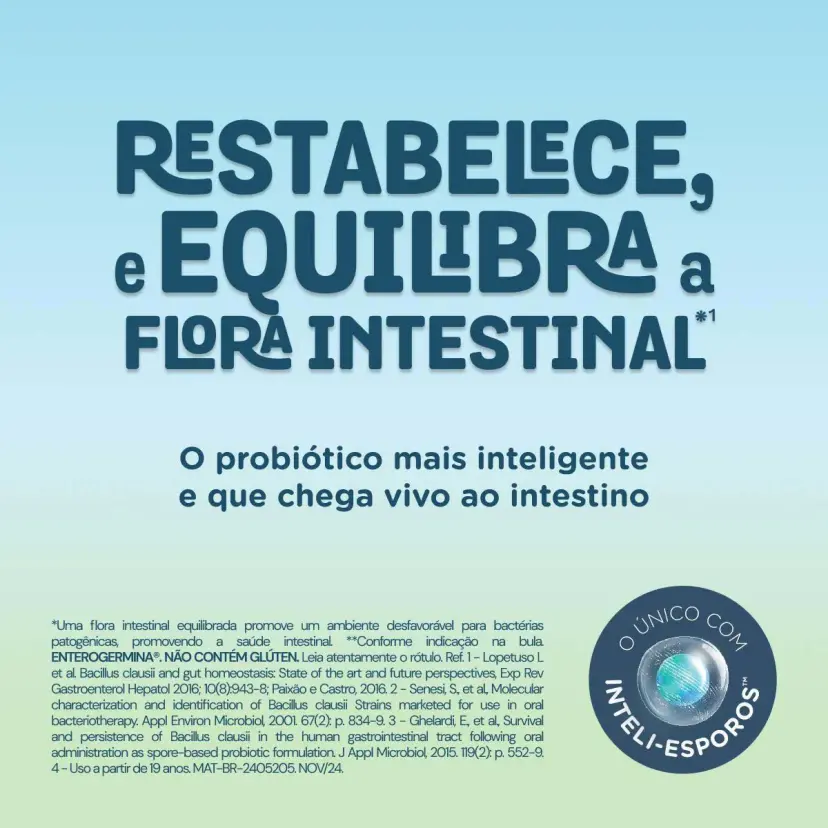 Enterogermina Probiótico 10 Frascos 5ml | Biovitashop
