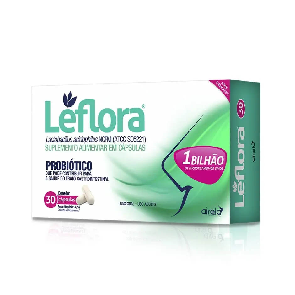 Leflora 1 Bilhão Probiótico Airela 12 Cápsulas | Biovitashop