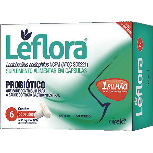 Leflora 1 Bilhão Probiótico Airela 6 Cápsulas | Biovitashop