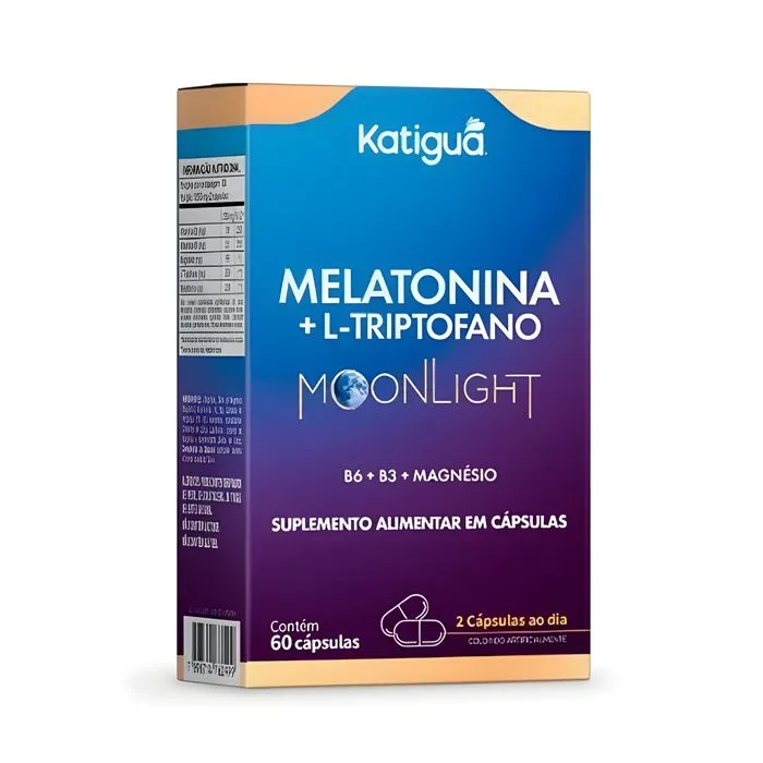 Melatonina com L-Triptofano Moonlight Katiguá 60 Cps | Biovitashop