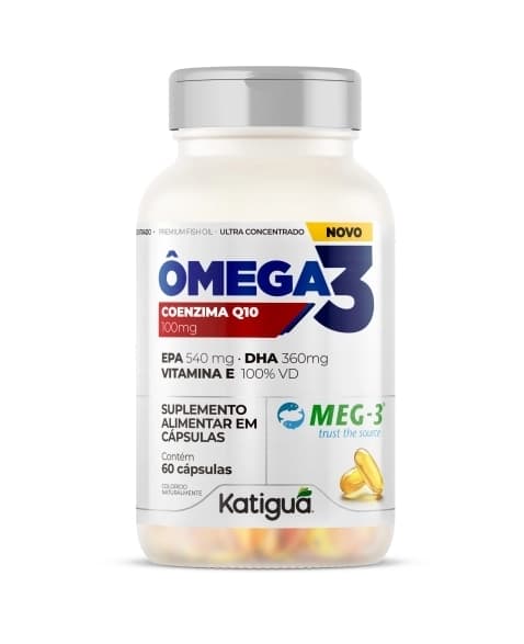 Ômega 3 + Q10 + Vitamina E Katiguá 60 Cáps