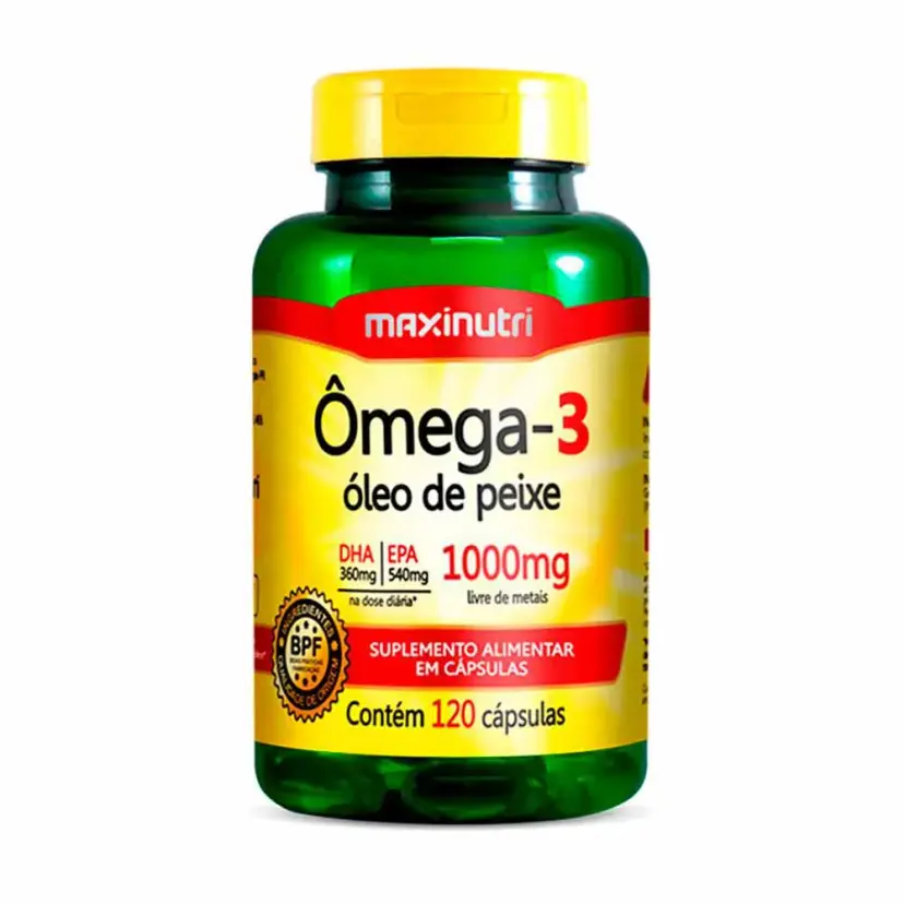 Ômega 3 Óleo de Peixe Maxinutri 1000mg - 120 Cáps | Biovitashop