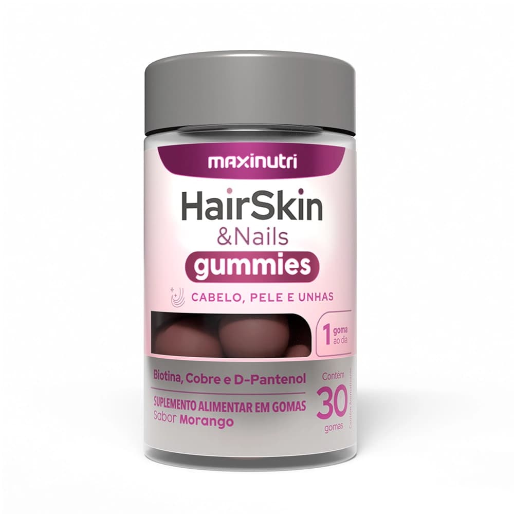 HairSkin Gummies Cabelos e Unhas 30 Gomas Maxinutri | Biovitashop