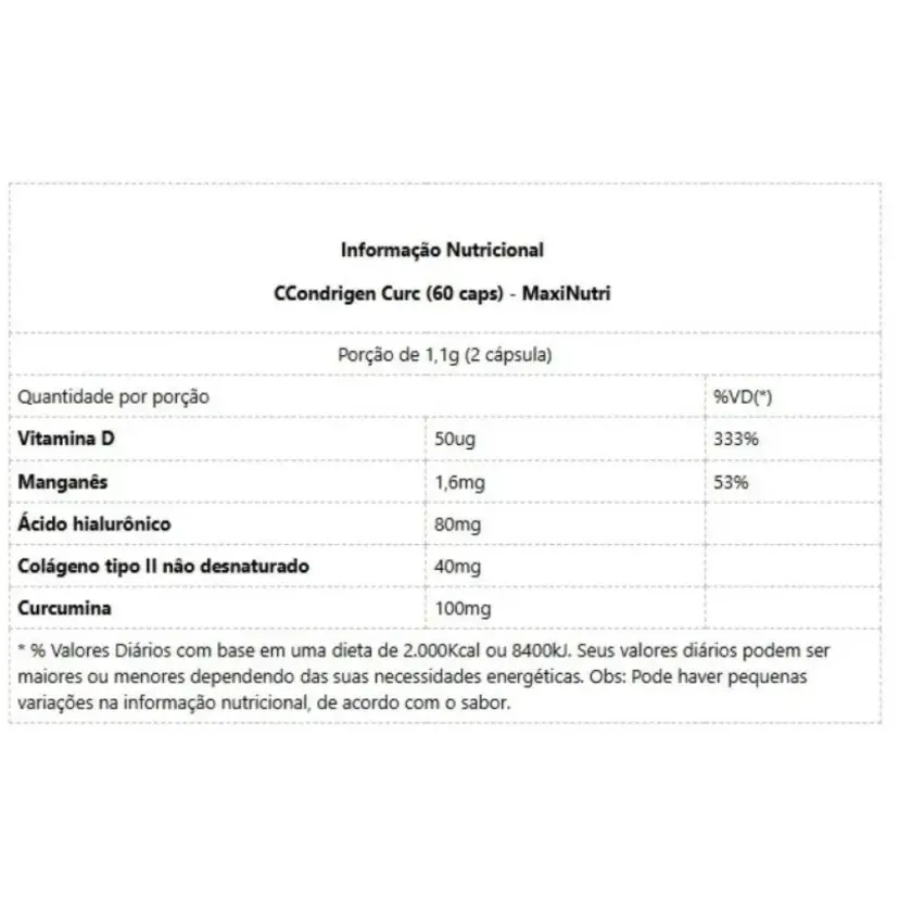Condrigen Curc Colágeno Tipo 2 + Cúrcuma 60 Caps - Maxinutri | Biovitashop