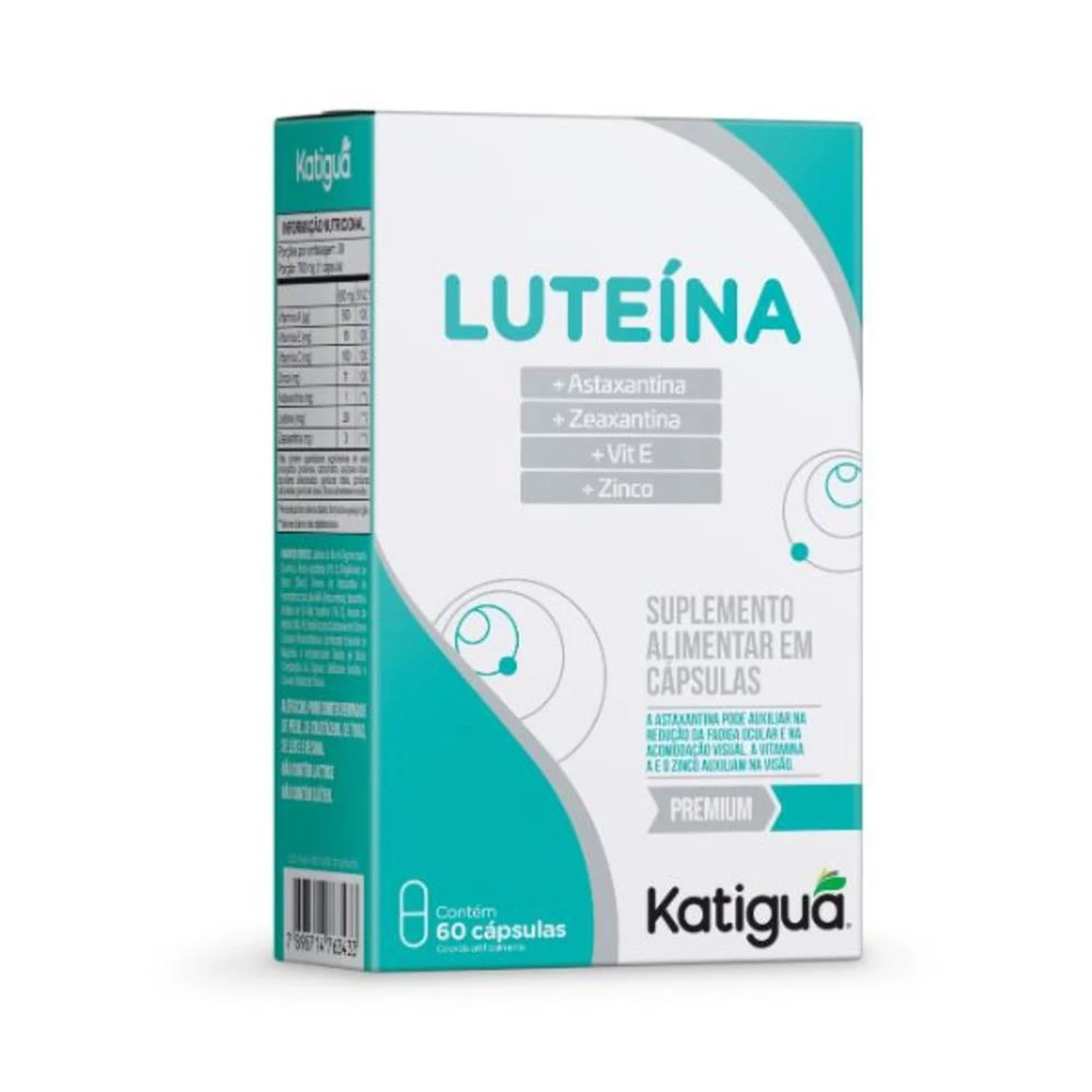 Luteína + Asta + Zean + Vitaminas 60 Caps - Katiguá | Biovitashop