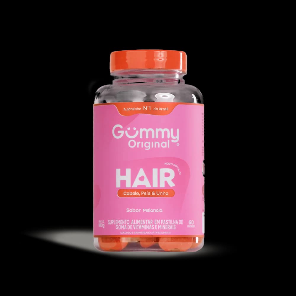 Gummy Hair Vitamin Melancia 60 Gomas | Biovitashop