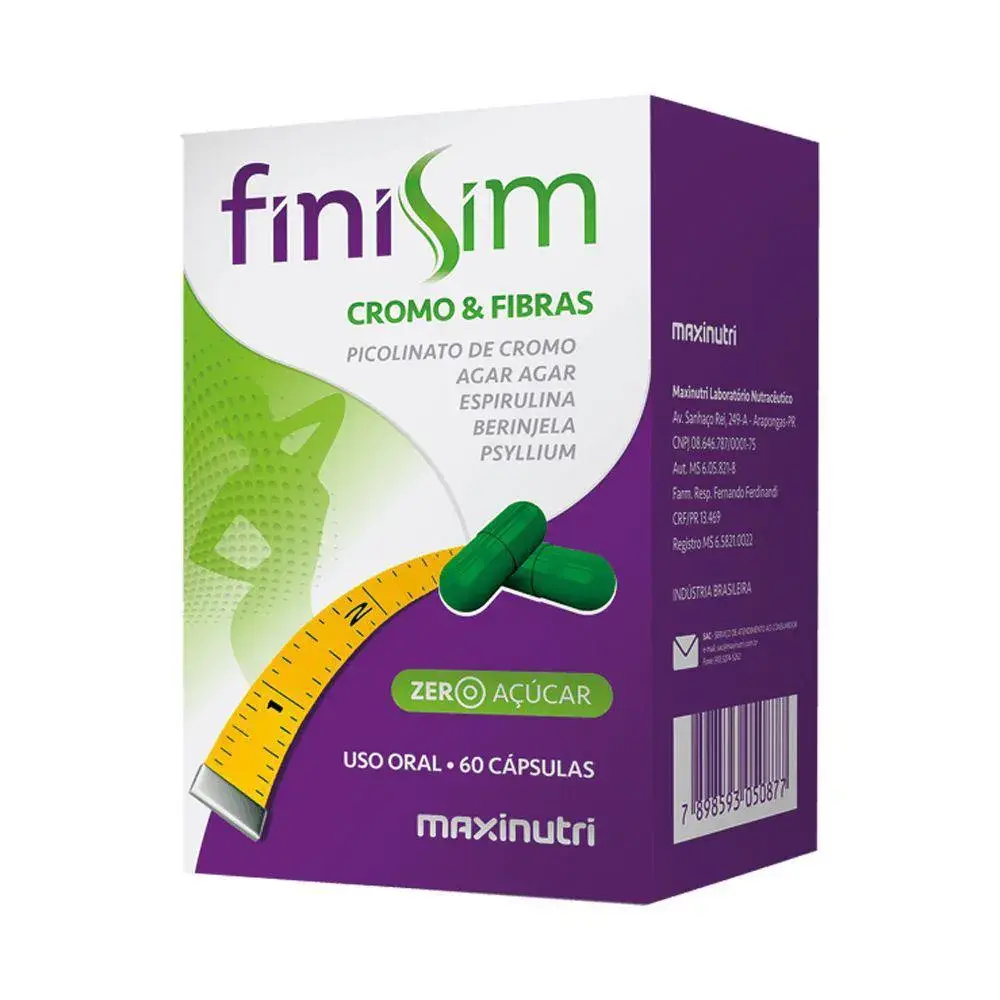 Finisim Cromo & Fibras Maxinutri 60 Cápsulas | Biovitashop