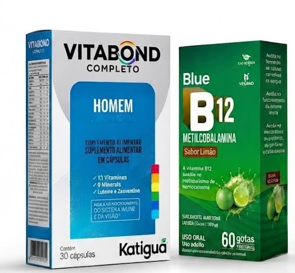 Kit Vitabond Homem Katiguá + Blue B12 Limão Vita Blue | Biovitashop