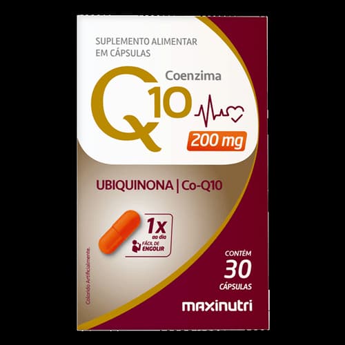 Coenzima Q10 200mg Maxinutri 30 Cápsulas | Biovitashop