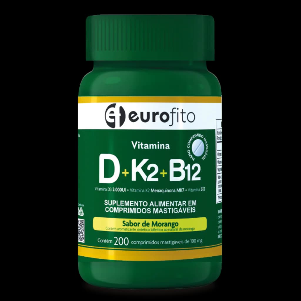 Vitamina D3 2000UI + K2 + B12 Eurofiro 200 Comp | Biovitashop