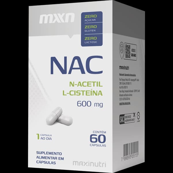 NAC Acetilcisteína MXN 60 Cápsulas - Maxinutri | Biovitashop